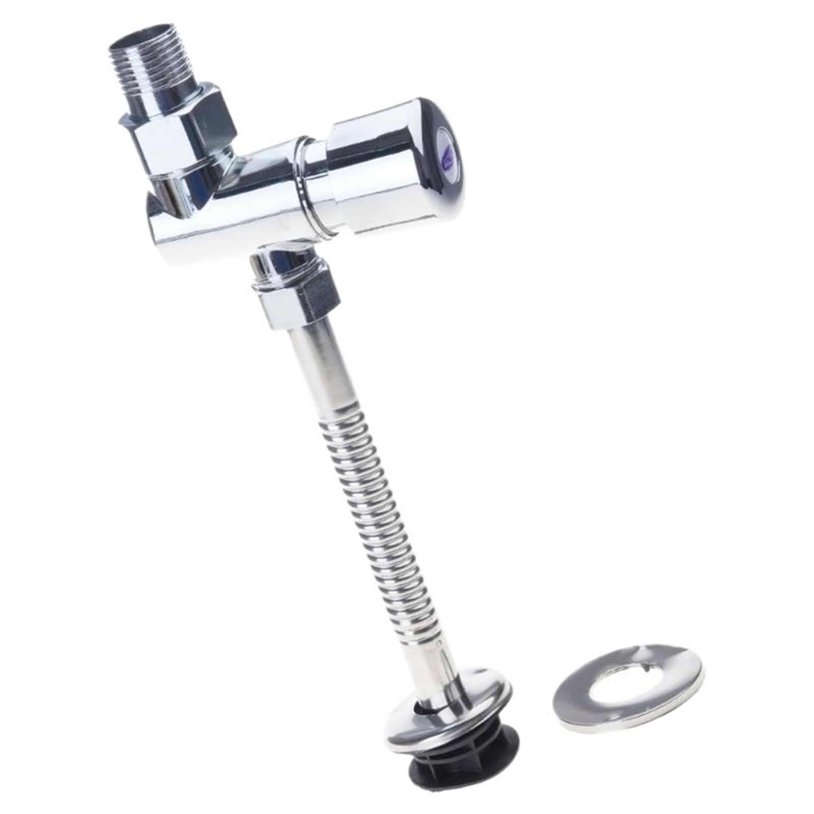 Trgyjgkf One Color Long Lasting Corrosion Proof Urinal Flush Valves Simple Hand Press Operate Flushing Device Resistant For Home(Alloy Concealed)