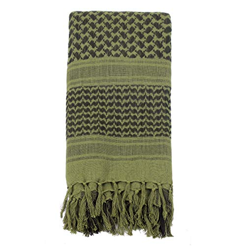 Image of Explore Land Cotton Shemagh Keffiyeh Tactical Desert Scarf Neck Head Wrap with Tassel for Men Women