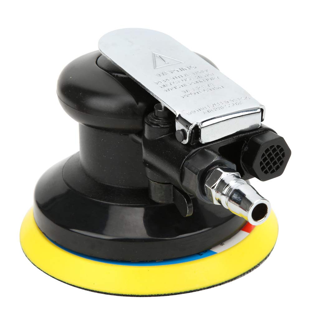 KP-654 Pneumatic Sander 5-inch Air Sander Mini Polishing Machine with 180# Suede Sandpaper