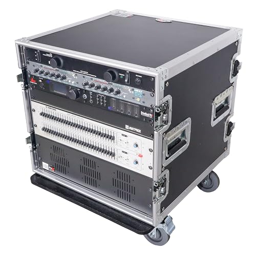 ProX T-10RSS 10U Rack Space ATA Style Flight Case 19 Inch Depth with 4