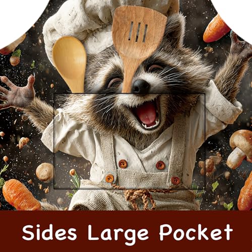 Image of Nuxovilar Cute Apron with Pockets, 26.77 * 30.7 Inches, Versatile for Meal Prep, Baking, Holiday Cooking