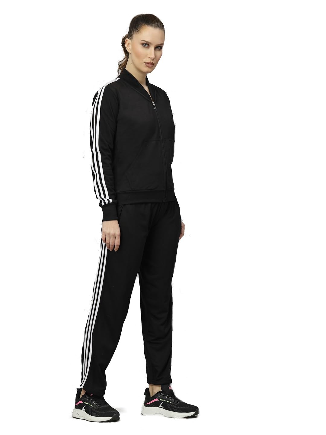 UZARUS Women’s Fleece Winter Athletic Gym Running Sports Track Suit Co-ord Sets UZARUS Women’s Fleece Winter Athletic Gym Running Sports Track Suit Co-ord Sets