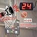 YZ 5 Inch LED Basketball Shot Clock Timer, Custom Countdown Timer (12/14/20/24/30 Seconds), Portable with Remote Control & Buzzer for Basketball Courts