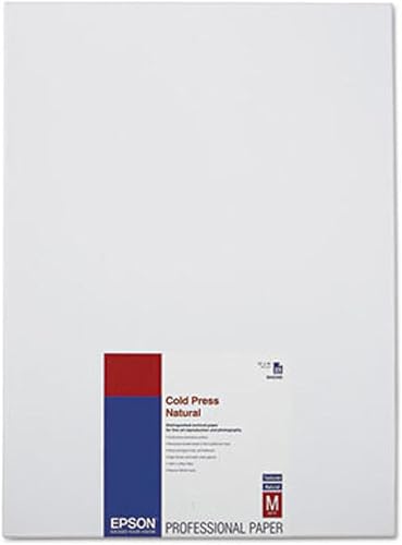 Epson Cold Press Natural Mate papel fotográfico para impresora de inyección de tinta Blanco