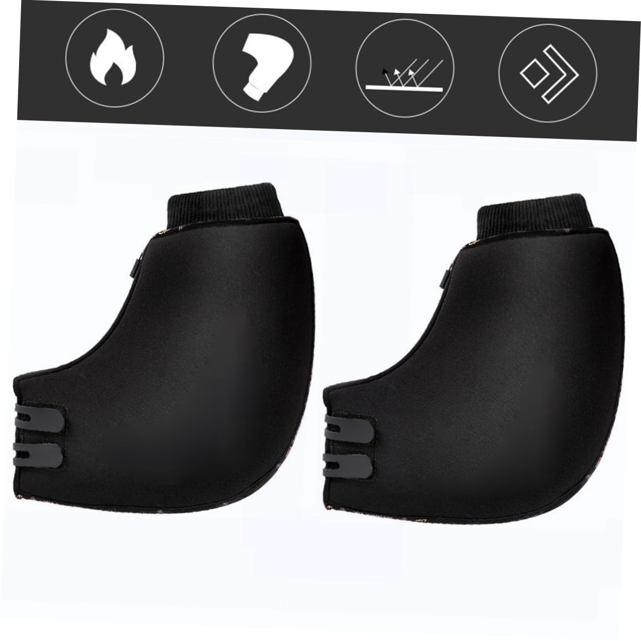 Winddichte Fahrradlenkerhandschuhe Schwarz aus Neopren und Baumwolle 1 Paar Warme Winterhandschuhe für Mountainbike und E Bike bei Kaltem Winter