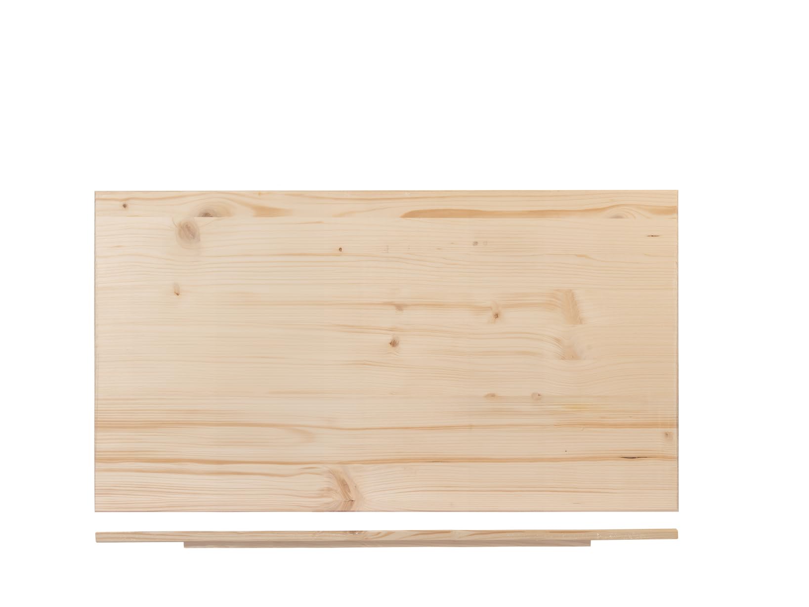 Home – Tavola Pasta in Legno Massello, 100x55 cm, Robusta e Stabile, con Gradino e Rinforzi Laterali