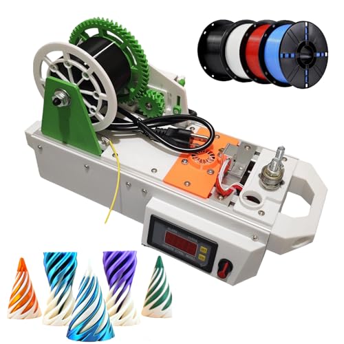 RUODATONLY 3D-Drucker-Extruder-Filament-Herstellungsmaschine, reduziert Druckkosten, 3D-Drucker-Filament-Herstellungsmaschine mit digitaler Temperaturregelung, für Familien, kleine Studios OptionB