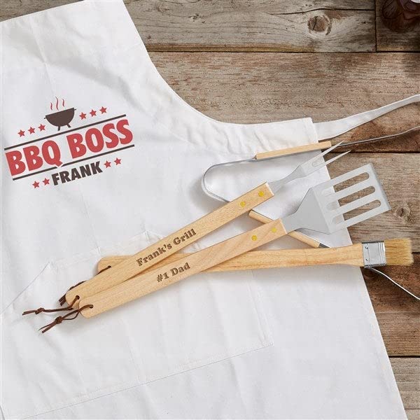 Set personalizado 4 piezas utensilios para parrilla miniatura 3