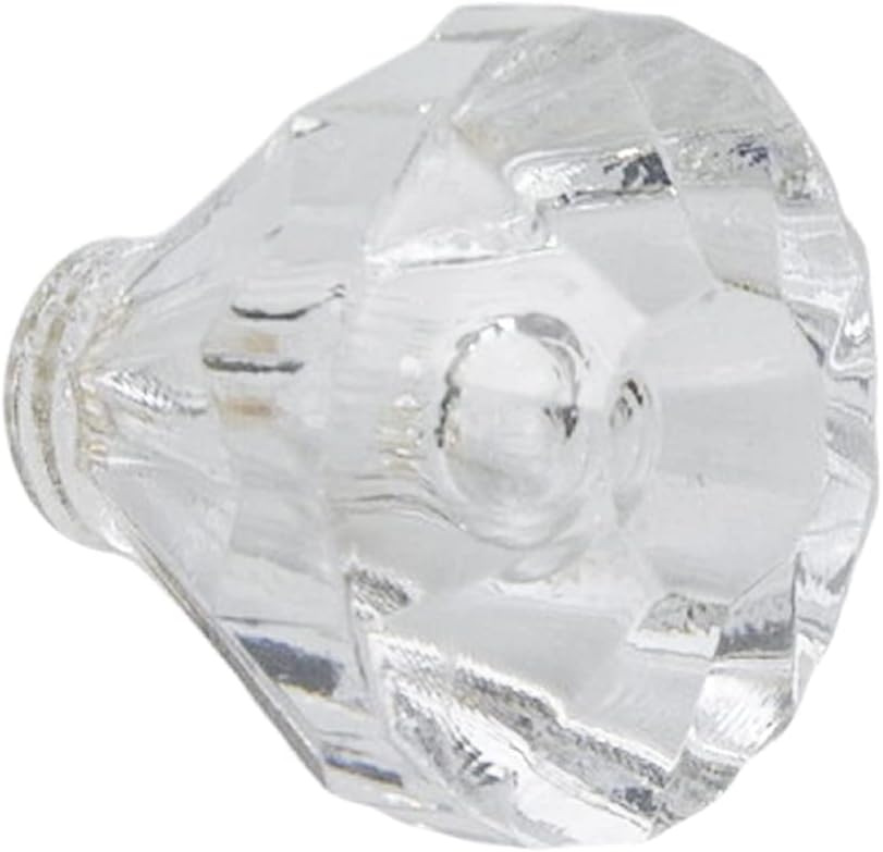 16 Pack 25 mm Crystal Clear Acrylic Dresser Knobs Diamond-Shaped Drawer Knobs Pulls Handles Wardrobe Kitchen Pull Furniture Hardware