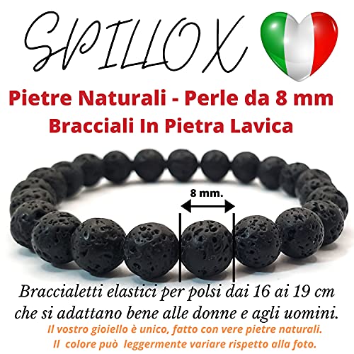 Bracciale Uomo Donna Elastico da Vere Pietre