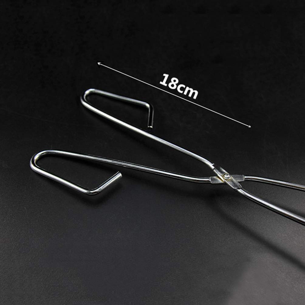 Cabilock Strumento di Raccolta della Spazzatura in Acciaio Inossidabile Pinza per Rifiuti Lunga Pinza a Forma di Forbice Accessori per Barbecue Gadget Esterno (60 Cm)