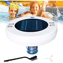 Solar Pool Ioniser Pool Cleaner Highly Efficient Floating Pool Cleaner Copper Silver Ions Swimming Pool Cleaner Safety Water Cleaner 27 x 26 x 21 cm