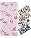 Genovega (22 Options) Thick Round Beach Towel Blanket – Pink Flamingo Large Microfiber Terry Beach Roundie Circle Picnic Carpet Yoga Mat with Fringe for Women 2