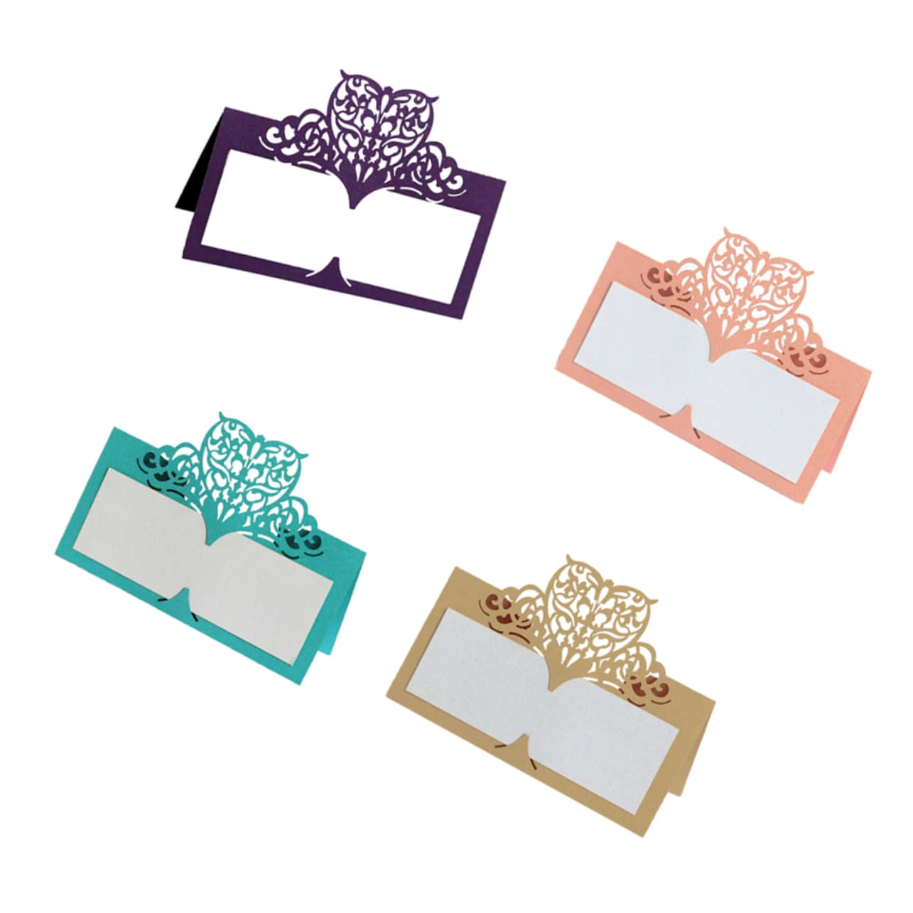 TOPBATHY 150stücke Vintage Platzkarten Aus Papier Im Herzdesign Elegante Tischkarten Für Hochzeiten Und Feiern Beige Für Cafés Restaurants Und Besondere Anlässe