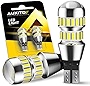 AUXITO 912 921 LED Bulb for Backup Reverse Light Bulbs, 2600 Lumens 4014 42-SMD, 6000K White, Non-Polarity 906 W16W T15 921 LED Bulb Direct Back Up Replacement Lamp, Pack of 2