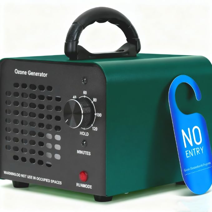 ICARE Generador de Ozono Hogar, Profesional Máquina de Ozono 30000mg/h, Purificador de Aire Desinfectador de Ozono con Temporizador, para Garajes, Hogar, Eliminación de Olor y Desinfección Hasta 300 ㎡