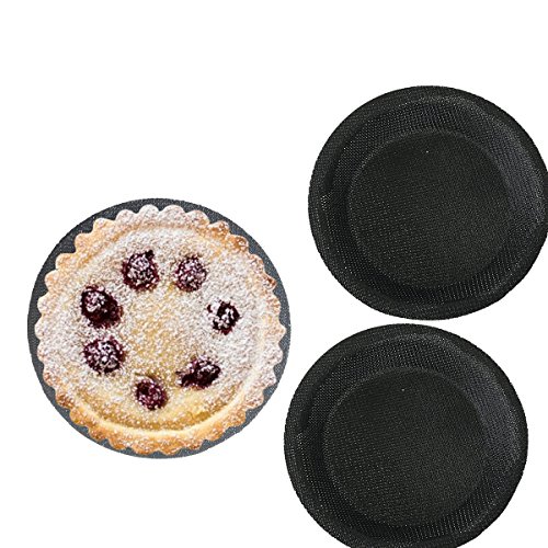 image for Bluedrop Silicone Hamburger Forms Mini Pizza Bread Molds Round Silicon