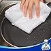 MR.SIGA Microfiber Cleaning Cloth, All-Purpose Microfiber Towels, Streak Free Cleaning Rags, Pack of 12, White, Size 32 x 32 cm(12.6 x 12.6 inch)