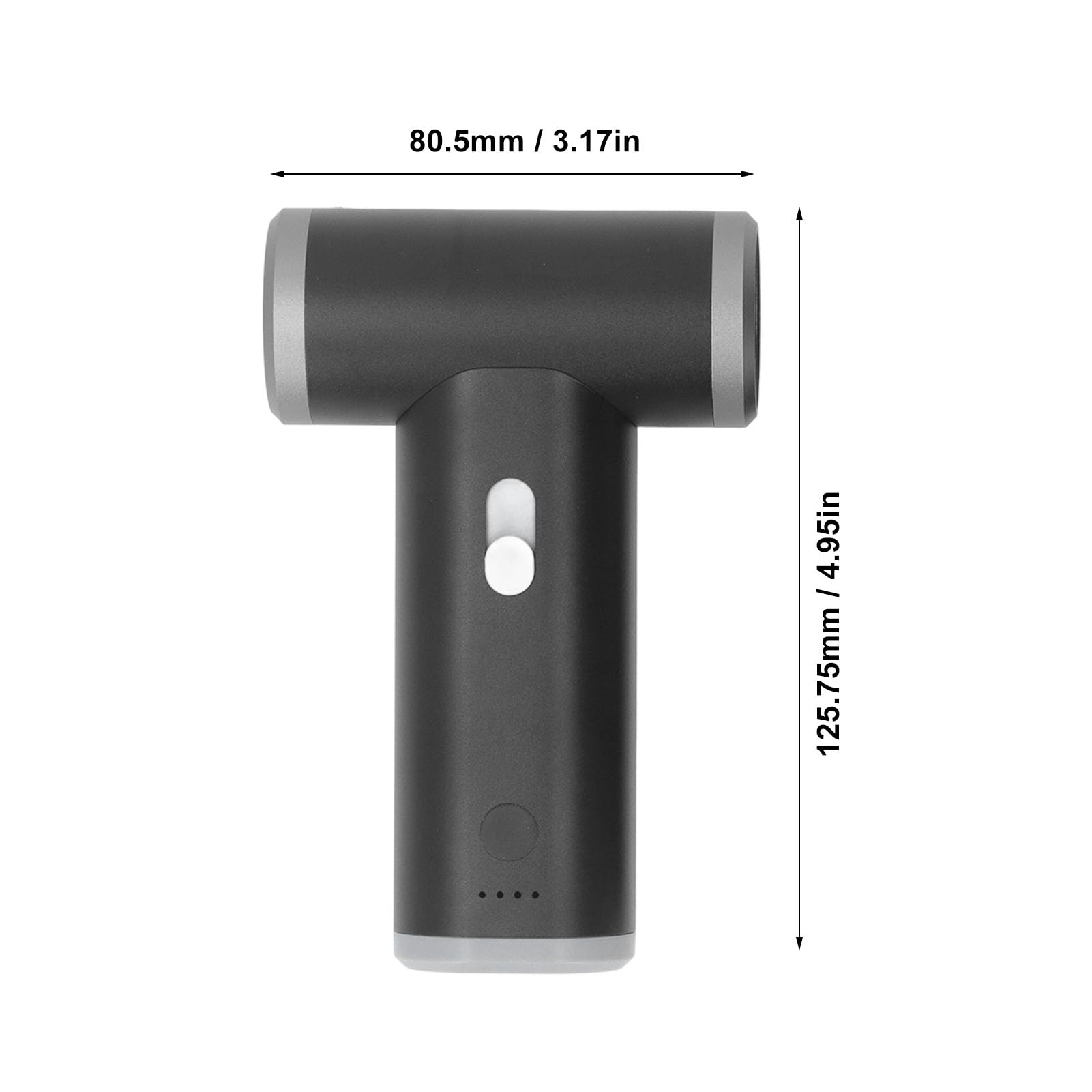 Jeffergarden Spolverino Elettrico, Ventilatore Senza Fili in Lega di Alluminio ABS Motore Brushless da 110000 Giri/min, Velocità Continua USB Ricaricabile per Tastiera Computer Auto Pulizia della Casa