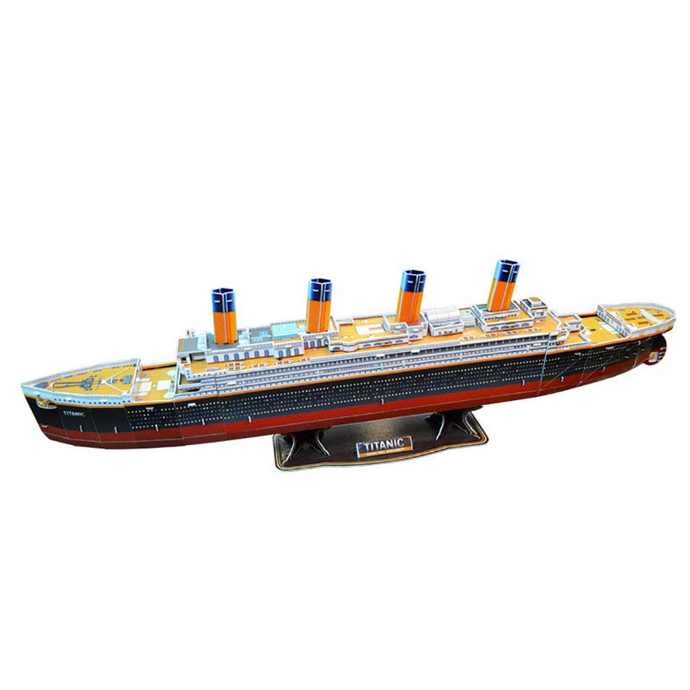 3D Puzzle Titanic Model Set, Diy Paper Ship Model Toy Assemble Model Gift for Adults And Kids