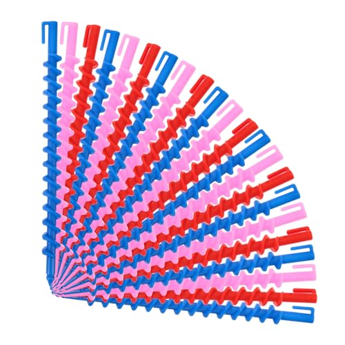 DRESSOOS 20 Pezzi Rulli a Spirale Per Capelli Per Permanente Arricciacapelli Per Capelli Corti e Lunghi Strumenti Per Arricciare i Capelli