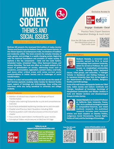 Image of Indian Society: Themes and Social Issues, 3e | UPSC CSE 2026 | Exclusive Access to McGraw Hill Edge
