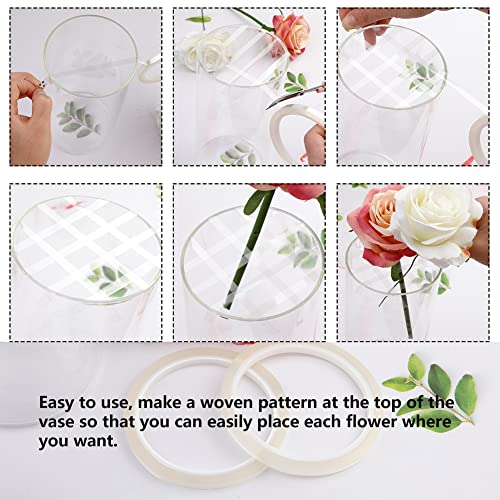 Tikjiua Clear Floral Tapes,1/4 Inch Wide,72 Yards, Clear Waterproof Floral Tape For Wedding Christmas Fresh Flower Crafts Bouquet Stem Wrap Home Decoration #TOP3