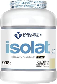 Scientiffic Nutrition - Isolat 2.0, Whey Protein, ISO Isolate Protein Supplement with Lactase, Whey Protein Powder - 908g, Vanilla
