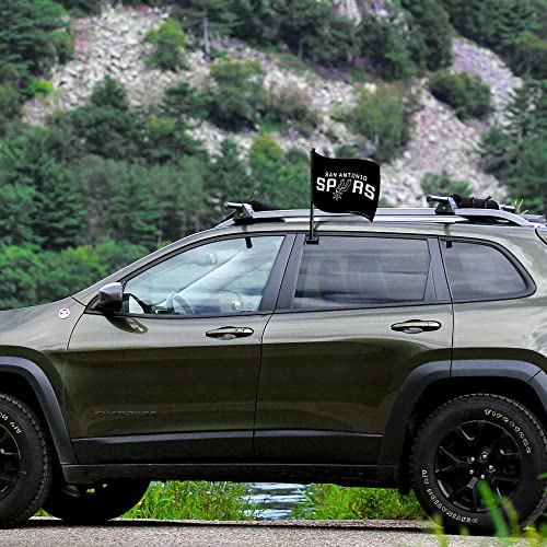 Rico Industries FGK1906 Nfl San Francisco 49Ers Alternate Car Flag W' Black Pole Double Sided Car Flag thumb #2