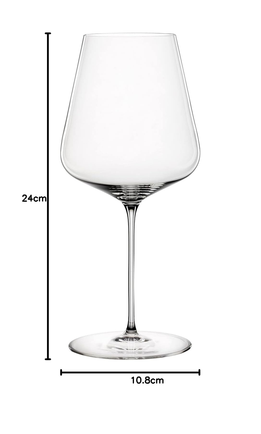 Spiegelau & Nachtmann - Set di 2 calici con panno per lucidatura, vetro cristallo, Definition (bicchieri da bordeaux)