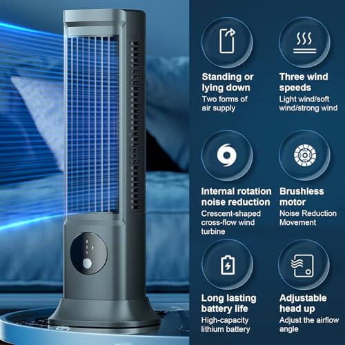 Miniatura 4 de Aire Acondicionado Móvil, Aire Acondicionado Portátil, Enfriador De Aire Mini, 3 Velocidades De Viento, Para El Hogar Oficina
