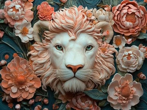Diamond painting adulte animal 40x50cm avec broderie point de croix complet