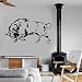zqyjhkou Búfalo Animal Tribal Etiqueta Decorativa Mural Art Decor Home Decor Vinilo Removible Nursery Kids Room Etiqueta de La Pared My310 58 X 108 CM