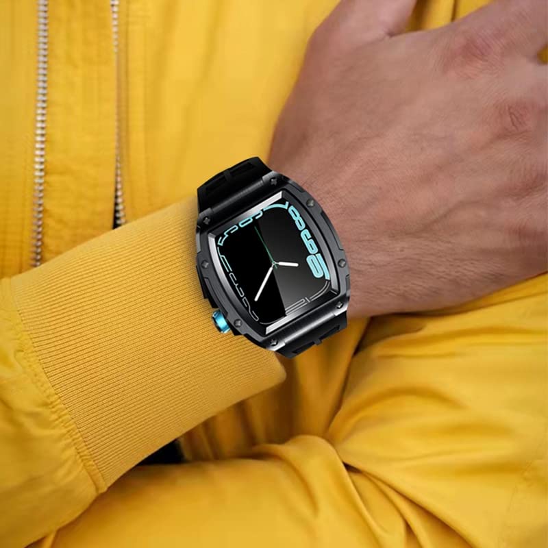 Modification set Apple Watch 44mm boîtier acier pour le sport et bureau - 7