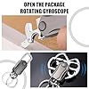 Bottle Opener Keyring, Quick Release Keyring for Men, Multifunctional key organiser keyring with Parcel Cutter, Fingertip Gyro Keychain Spinner 360° Bearing, Secure Key Attachment to Bag, Purse & Belt #4