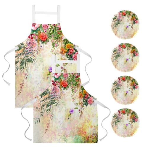 Tablier de cuisine anti-taches avec broches pour éviter les salissures