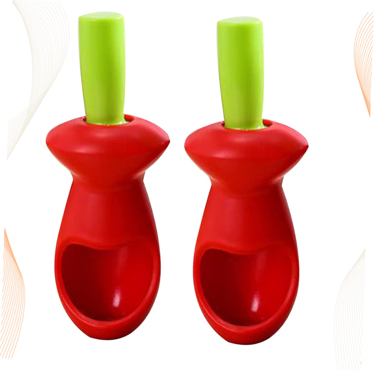 GRIRIW Cherry Pitter Fruit Core 2-piece Set Cherry Corer Kitchen Tool Easy to Use Clean