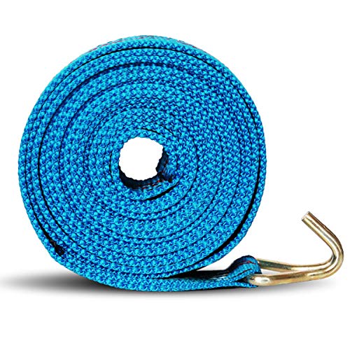 JAKAGO 4 Stück 800kg 5 m Spanngurte mit Ratsche,Zurrgurte und Ratsche Haben Haken,Befestigungsgurt Blau 25mm 800 daN (DIN EN 12195-2) – Bild 4