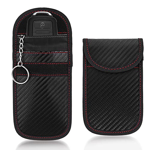 Compatibilità: la nostra custodia blocca il segnale delle chiavi dell'auto è compatibile con tutte le chiavi del veicolo. Puoi provarlo da solo! Basta inserire la chiave dell'auto nella borsa e non troverete risposta dalla vostra auto. Ci sono due sacchetti per garantire che puoi proteggere la tua chiave di ricambio o più veicoli in casa.