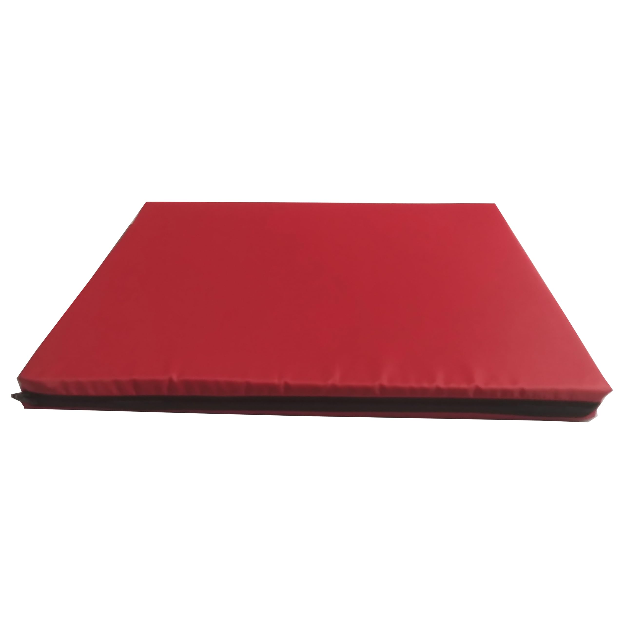 GRIZZLY FOAM 4cm Thick Waterproof Seat Pad Chair Cushion Kitchen Dining Living Room Patio Garden Rattan Furniture Foam Filled Strong Fabric Removable Zip Cover (Red, 45 x 50cm / 18" x 20") โ image 1