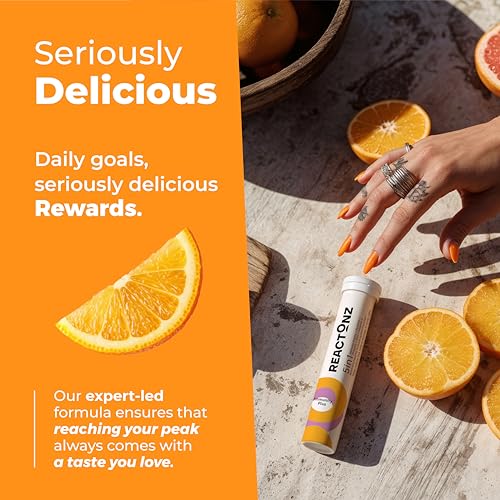 Image of 5 in 1 Immunity Plus - Immune Support & Antioxidant Supplement - Vitamin C, Zinc, Manuka Honey, Rosehip & Propolis - Natural Zesty Orange Flavor - 20 Day Supply Effervescent Tablets