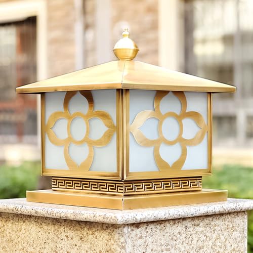 Lámpara solar para poste con cableado y base adaptable para farolas de jardín 4