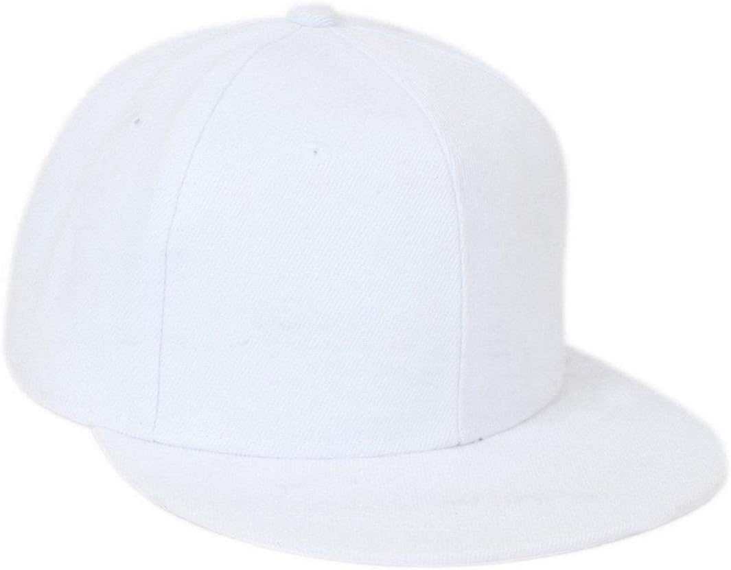 FashMade Solid White Hiphop/Snapback Cap for Men/Boys & Women/Girls