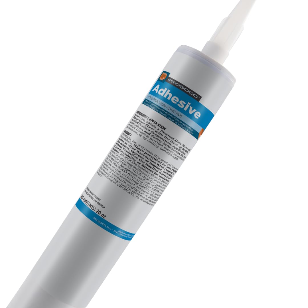 PROSOCO Adhesive | Garden Walls, Capstones, Planters, Columns, Edging - Adheres Masonry, Concrete, Wood, Plastic and More
