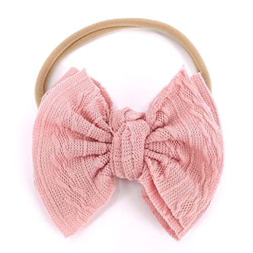 Faixa de cabelo com laço sólido para bebês meninos e meninas faixa de cabelo faixa de cabeça infanti