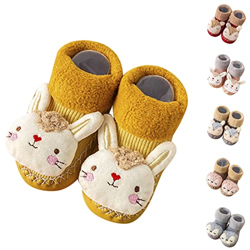Autumn And Winter Children Toddler Boys And Girls Socks Floor Sports Shoes Non Slip Plush Warm And Toddler Boys Shoes (Grey, 12-18 Months) #TOP2