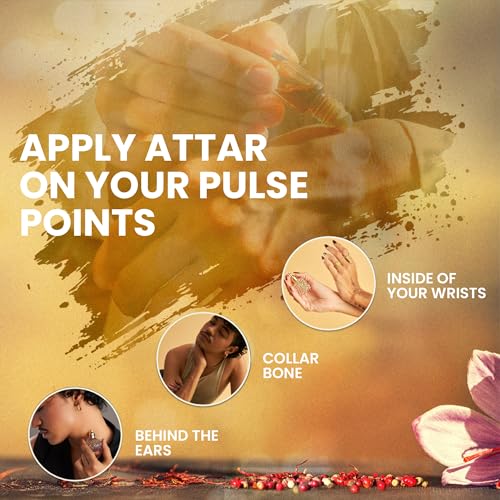 Image of Arabian Aroma Purple Oud Attar | Oriental Oud Attar with Saffron & Pink Peppercorn | Luxurious Ittar | Long-Lasting Alcohol-Free | 100% Perfume | Oil-Based Itra Perfume for Men & Women (6ml)