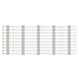 YUNPHUN Kit/10pcs LED Strips Fit for SHARP LC-55P6000U LC-55P6000B LC-55P6050U LC-55N5300U, 284929679680