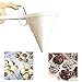 Imbuto dosatore per pasticceria - Dispenser - colino - pastella - distributore creme - cioccolatini - pancake - profondo 15 cm - bianco - Idea Regalo originale