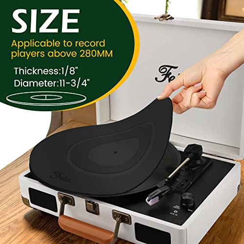 Platine Plateau Tapis en Caoutchouc Noir Coque en Silicone Motif pour Universel pour Tous Les lecteurs LP Disque Vinyle - Les Beatles, Paul McCartney, John Lennon, RIngo Starr, George Harrison Platine Plateau Tapis en Caoutchouc Noir Coque en Silicone Motif pour Universel pour Tous Les lecteurs LP Disque Vinyle – Image 7